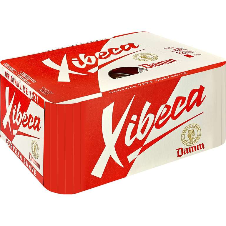 Xibeca Cerveza rubia pack 2x12 latas 33 cl, a 0,435 la lata