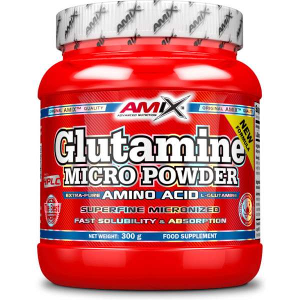 Amix Glutamina Micro Powder 300 Gr - Aminoacidos Sabor Neutro