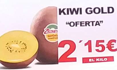 Kiwi Zespri Gold a 2,15 €/Kg