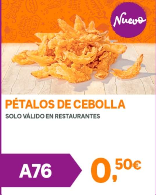 Petalos de cebolla SOLO 0.50 centimos en Popeyes ( Restaurante y Auto )