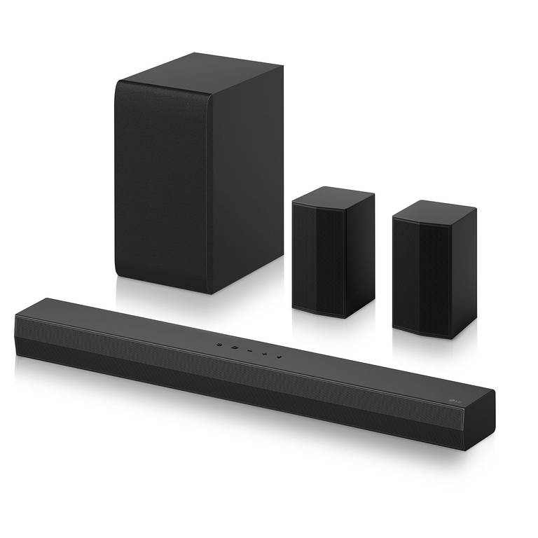 LG DS40TR – Barra de Sonido, Bluetooth, 400W, 4.1 Canales con Subwoofer, Altavoces Traseros, Dolby Digital, DTS Digital Surround, Negro