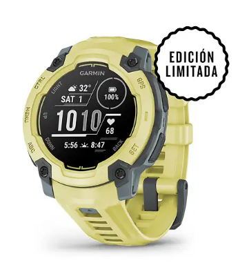 Reloj Deportivo Garmin Instinct E 45mm Amarillo (Pantalla doble cristal 0,9", 10 ATM, Garmin Connect, 16 días batería, oferta)