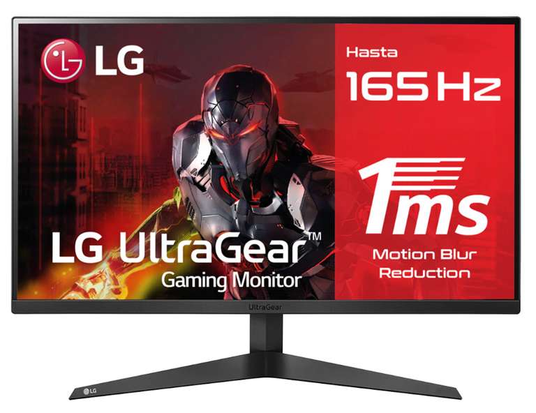 LG 27GQ50F-B - Monitor Gaming Ultragear 27", Panel VA: 1920x1080p, 16:9, 3000:1, 1ms, 165Hz, HDMIx2, AMD FreeSync Premium, Regulable Inclin.