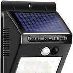 Luz solar LED, 5500K, sensor movimiento, 1200 mAh (12,5 x 9,5 x 5 cm)