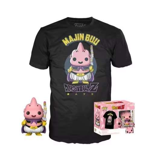Pop Tees Majin Boo Dragon Ball Z Special Edition + Camiseta Exclusiva Funko