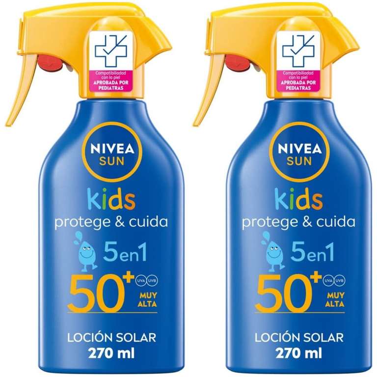 2 X NIVEA SUN Spray Solar Kids Protege & Cuida FP50+ (2 x 270 ml)