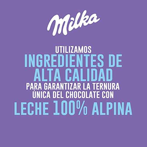 3 PACK (3 x 125g) Milka Tableta de Chocolate con Leche de los Alpes Pack Formato Familiar [Total 9 tabletas a 0'73€ c/u]