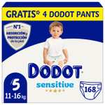 Dodot Sensitive Talla 5 (11-16kg) - PACK de 168 + 4 Dodot Pants gratis