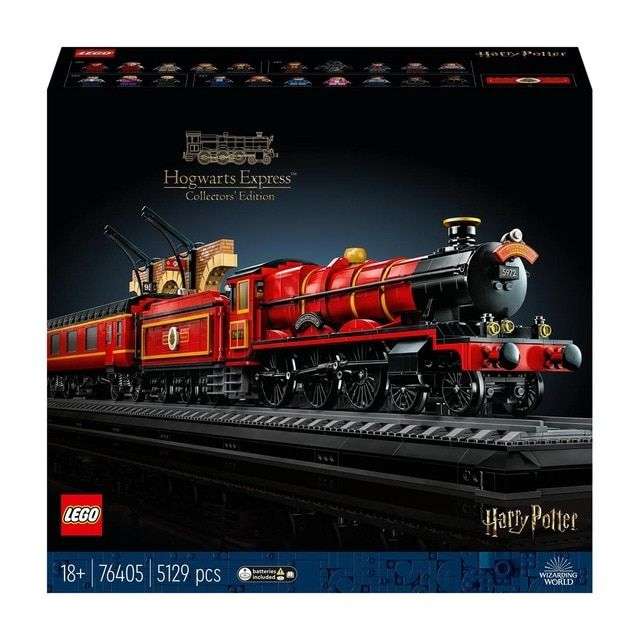 LEGO 76405 Modelo de Construcción Expreso de Hogwarts: Edición para Coleccionistas con Andén 9 y 3/4 Wizarding World LEGO Harry Potter