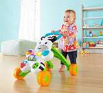 Fisher-Price Cebra parlanchina primeros pasos, andador correpasillos bebé +6 meses (Mattel GXC34)