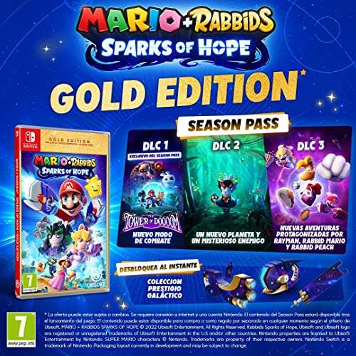 MARIO+RABBIDS SPARKS OF HOPE GOLD EDITION | Juego Nintendo Switch