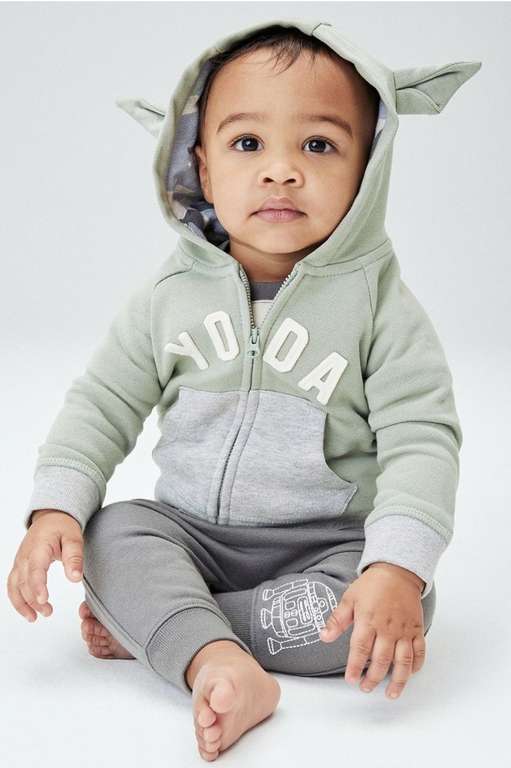 GAP Sudadera de bebé niño con logo de Yoda verde (Tallas 3 meses a 2 años)  » Chollometro