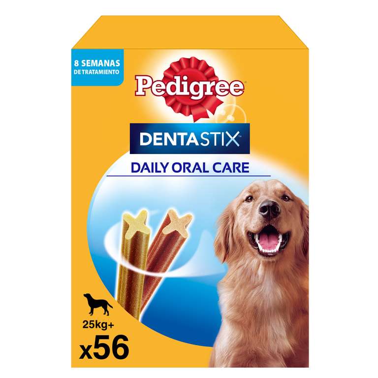 Pedigree Dentastix - Snack Dental para la Higiene Oral de Perros Grandes (1 Pack de 56ud)-sin cupón nuevo usuario