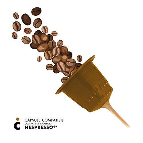 Pack 100 cápsulas compatibles con Nespresso - Intensidad 12