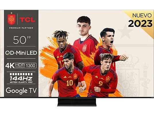 TV Mini LED 50" - TCL 50C805 , QLED 4K, 144Hz Motion Clarity Pro, Dolby Atmos, Game Master 15% solo APP