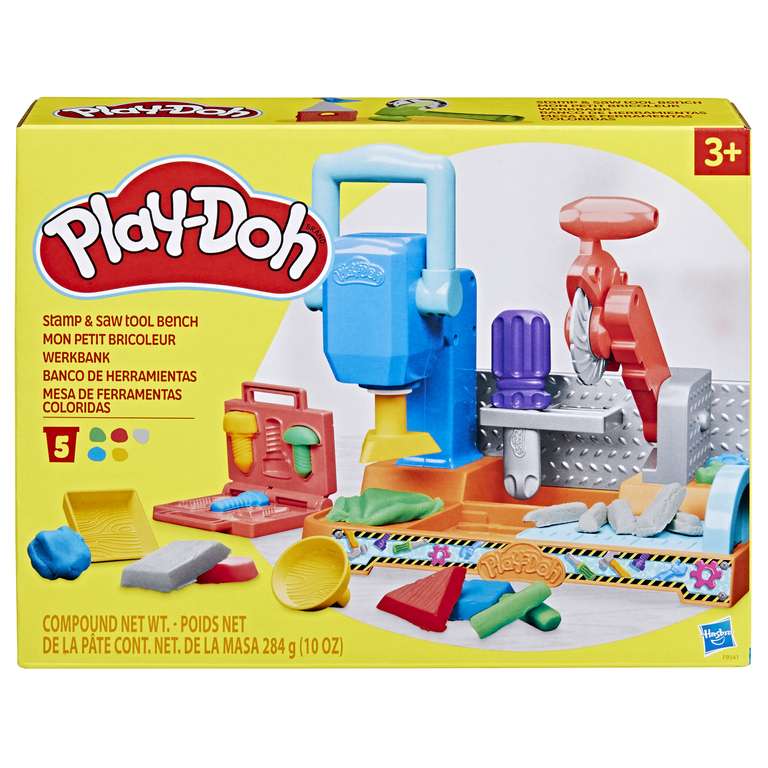 Play-Doh Banco de herramientas para sellos y sierras - Juguete creativo - Play-Doh - 3 Años+ [NUEVO USUARIO 8.39€]