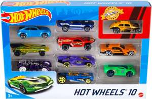 Hot Wheels Pack de 10 Vehiculos, Coches