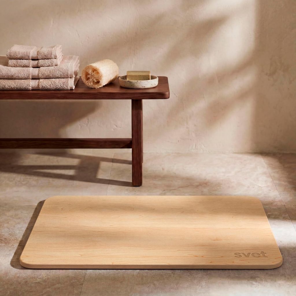 Alfombra Diatomita de Piedra para el Baño - Secado Rápido y Ultra Absorbente, Antideslizante, Antibacteriana y Antihongos (varios colores)