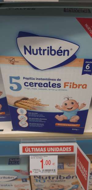 Cereal Nutriben 5 cereales más fibra (Alcampo de Utebo-Zaragoza)