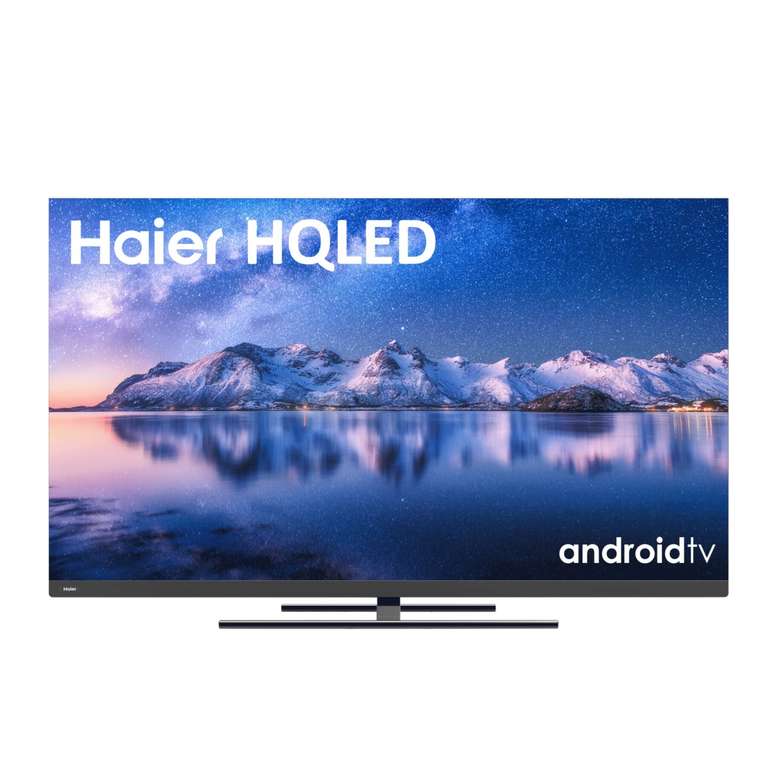 TV HQLED 55"- Haier S8 Series H55S800UG, Smart TV (Android TV 11), UHD 4K, Dolby Atmos-Vision, Altavoces Frontales, Control por Voz, Dbx-tv