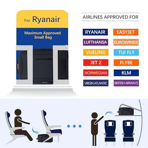 Ryanair-mochila de viaje para ordenador portátil, bolsa de cabina de  40x20x25, Easyjet 40x20x25, equipaje de mano para avión - AliExpress