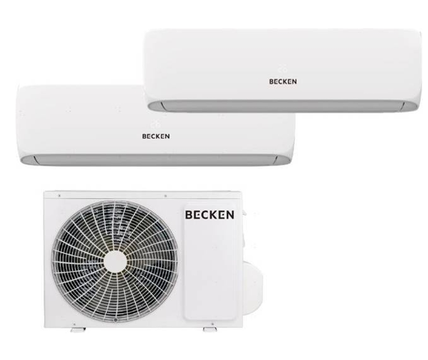 Aire Acondicionado Split BECKEN BAC9603 Multi (18+21 m² - 2323 / 2.7+3273 / 3.8 BTUs - Blanco)