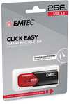Emtec ECMMD256GB113 - Memoria USB 3.0 (3.2) Click Easy B110, Memoria Flash de 256 GB, Almacenamiento Externo, Lectura de 20 MB/S