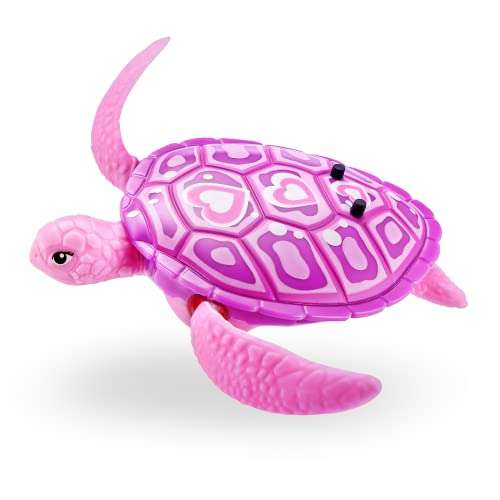 ROBO ALIVE Turtle Tortuga de natación robótica (Paquete de 2, Naranja y Azul),