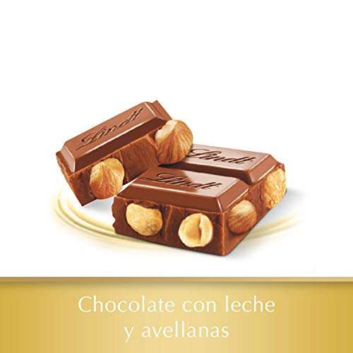 Lindt –2 Tabletas de Chocolate con Leche y Avellanas, 300 g