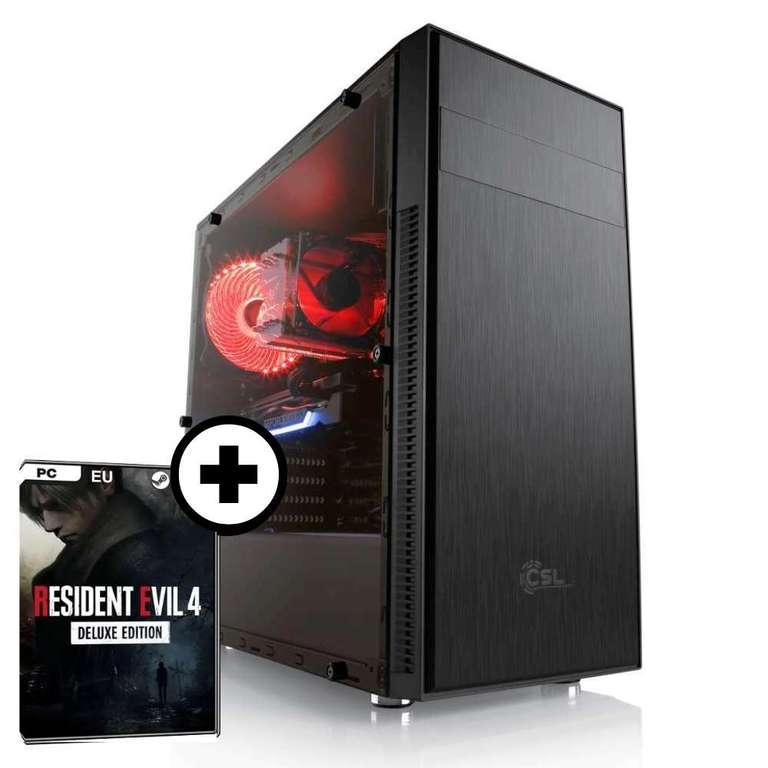 PC Gamer - RX 7600, Ryzen 5 5500, 16 GB RAM (3200), SSD NVMe Corsair 500 GB + CSL 500 Watt + Resident Evil 4 Gratis