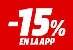 -15% en carrito comprando SÓLO desde la APP