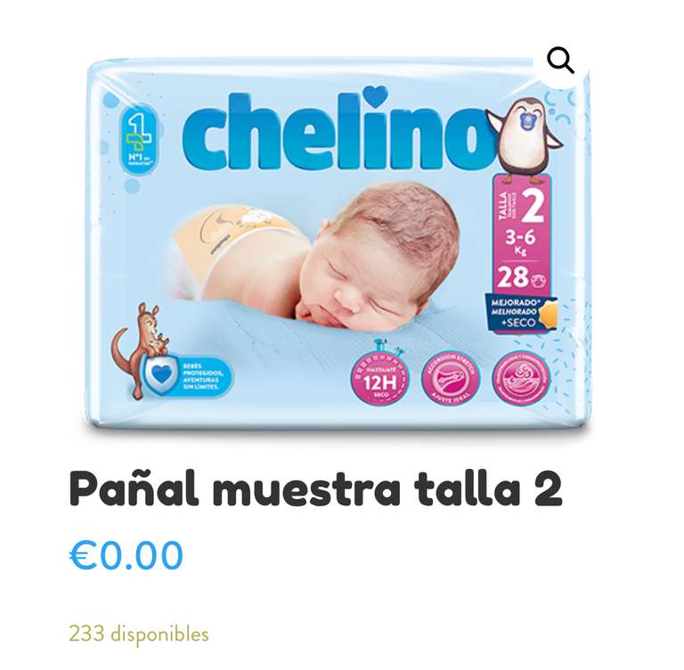 Chelino Fashion Love Pañal T2 3-6 kg 28 unidades