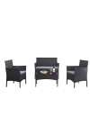 Set de Jardín: sofá + 2 sillas + mesa + cojines (-5% suscribiéndote a la newsletter; precio final: 128,90€)