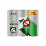 7 UP Refresco cero de lima y limón, sin azúcares y sin calorías, pack de 9 latas de 330 ml