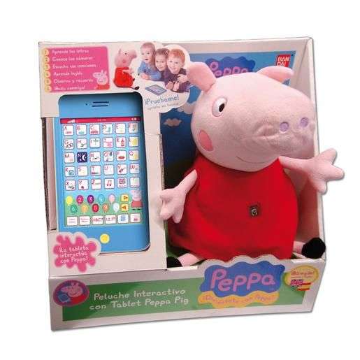 Peluche interactivo con tablet Peppa Pig (recogida gratis en tienda o en Supercor por 1€)