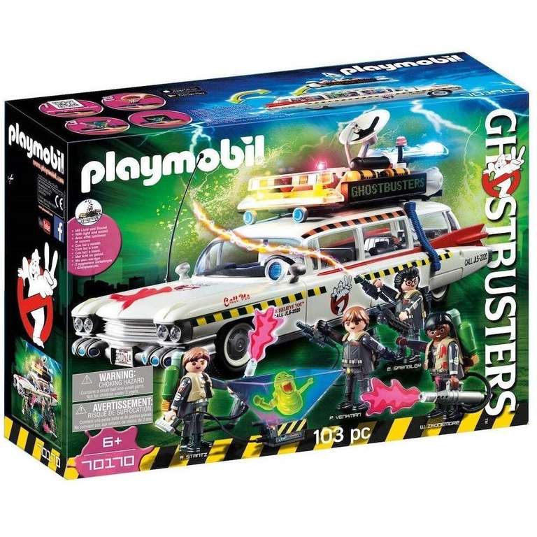 Playmobil - Cazafantasmas: Ecto 1A (con Módulo de Luz y Sonido)