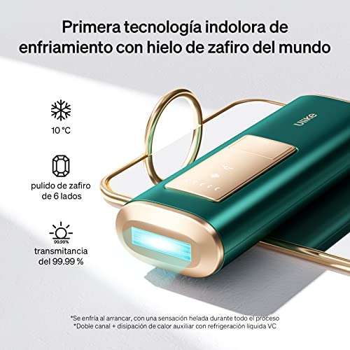 Ulike Air+ Depiladora de Luz Pulsada para Mujer y Hombre Dispositivo de Depilación IPL sin Dolor para Cuerpo Cara y Piernas