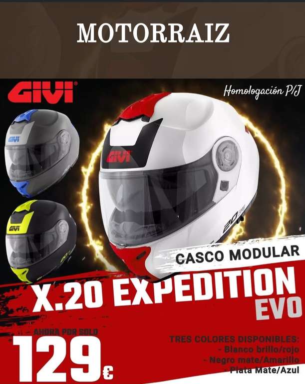 Casco Modular P/J Givi X.20 Expedition Evo