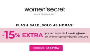 15% EXTRA comprando 2 o más pijamas en Women'secret