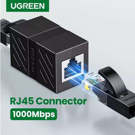 Ugreen-conector RJ45 Cat7/6/5e, adaptador Ethernet 8P8C, extensor de red (2 unidades por 5.45 €)