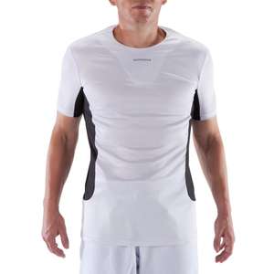 Camiseta de manga corta para judo Outshock blanco y negro con recogida en tienda gratis