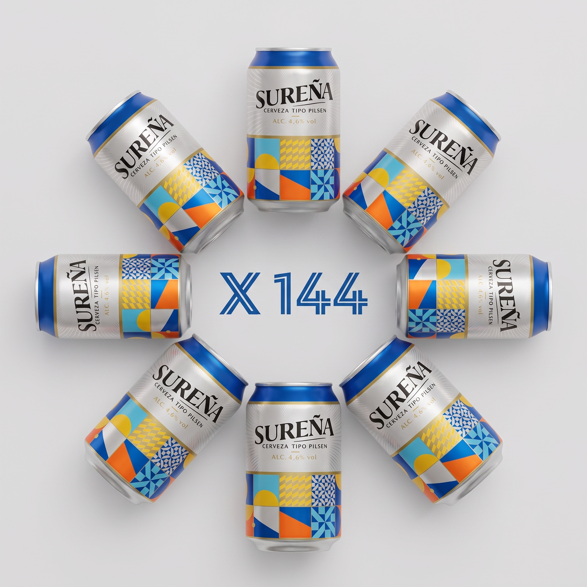 Cerveza - Pack Ahorro Sureña :: 6 X 24 latas de 0,33cl = 144 latas --> 0,31€ la lata --> 0,94€ / L