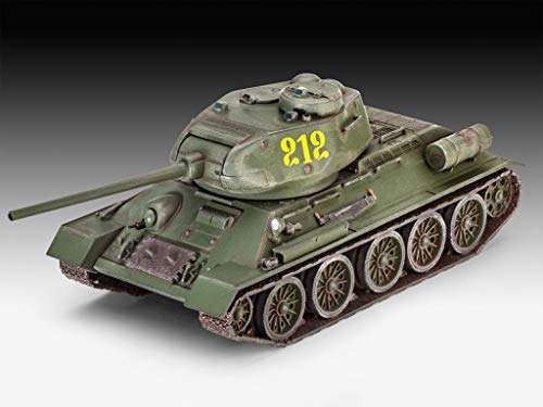 Maqueta Revell 03302 del tanque soviético T-34/85 en escala 1:72, de nivel 4 de dificultad