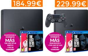 PlayStation 4 SEMINUEVA + The Last Of Us II + FIFA 20 desde 184,99€