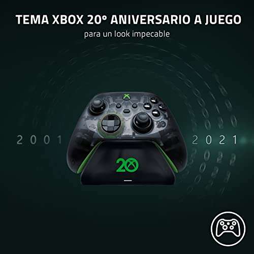 Razer Universal Quick Charging Stand (Xbox 20th Anniversary Ed.) - Soporte de carga rápida para mandos de Xbox