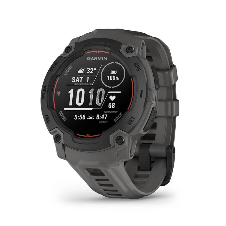 Garmin Instinct E – Reloj Inteligente con GPS, 45 mm, Resistente al Agua, Aplicaciones Deportivas, Monitorización de la Salud, Negro