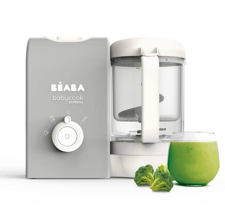 BEABA, Babycook Express, Robot de cocina infantil 4 en 1, Cocción exprés 15min