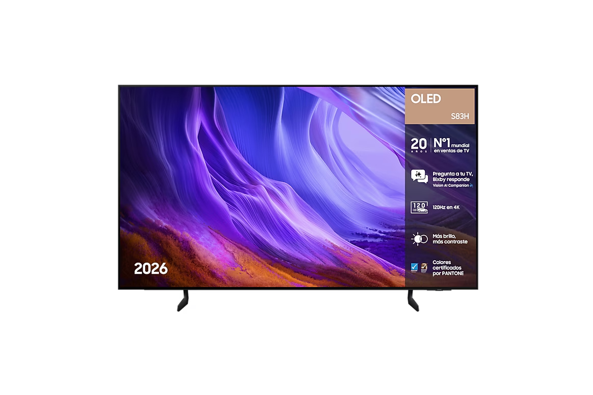 TV OLED Samsung S83H 55" 4K | 120 Hz | Procesador NQ4 AI Gen2 [Desde app]