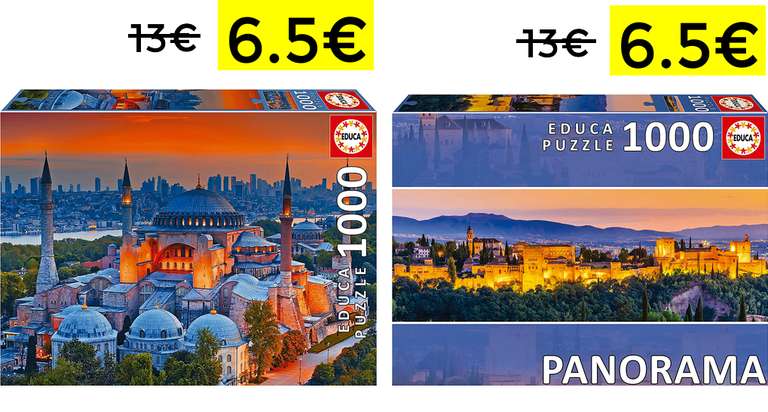 Puzzles EDUCA 1000 piezas solo 6.5€