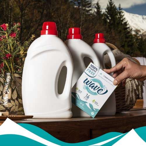Detergente en Hojas - 100% LIBRE DE PLÁSTICO - Multipack L - 128 lavados